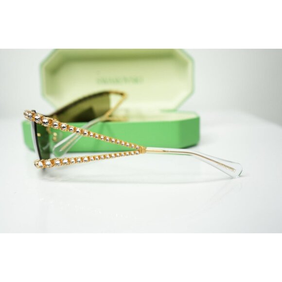 Swarovski Crystal Embellished Rimless Sunglasses